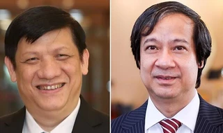 Bộ trưởng Nguyễn Kim Sơn (bìa phải) và Bộ trưởng Nguyễn Thanh Long (trái) lần đầu tiên ngồi “ghế nóng”.