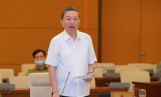 Bộ trưởng Bộ Công an Tô Lâm. Ảnh QH