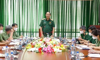 Thượng tướng Trần Quang Phương - Phó Chủ tịch Quốc hội phát biểu tại buổi làm việc. Ảnh QH