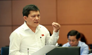 ĐBQH Phạm Phú Quốc khi phát biểu tại phiên họp tổ, đoàn TPHCM