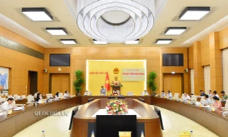 Thường trực Ủy ban Tư pháp họp thẩm tra sơ bộ Báo cáo công tác phòng, chống tham nhũng năm 2020. Ảnh QH 