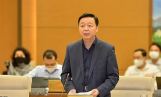 Bộ trưởng TN&MT Trần Hồng Hà. Ảnh QH