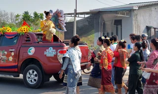Tết cổ truyền Bunpimay: Lần đầu rước 'nàng chúa xuân Nang Sangkhane'