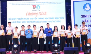 Tuyên dương 41 cá nhân, tập thể Sinh viên 5 tốt tỉnh Đắk Lắk
