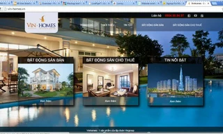 Giao diện trang web giả mạo