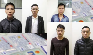 Các đối tượng trong đường dây lừa đảo bị bắt giữ