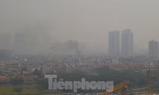 Sau một ngày trong lành, Hà Nội lại ô nhiễm nghiêm trọng sáng nay