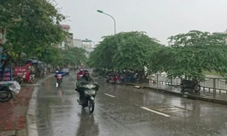 Các tỉnh miền Bắc có mưa rào và dông ngày hôm nay.