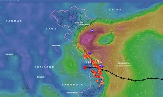 Bão tan nhưng vùng mưa lớn vẫn xuất hiện ở các tỉnh Bắc Trung Bộ, đặc biệt là Hà Tĩnh - Quảng Bình.