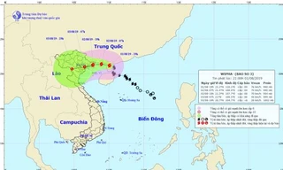 Dự báo mới nhất về đường đi và vùng ảnh hưởng của bão số 3.