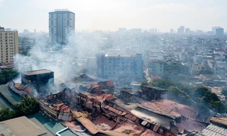 Vụ cháy ở Cty phích nước Rạng Đông, quận Thanh Xuân