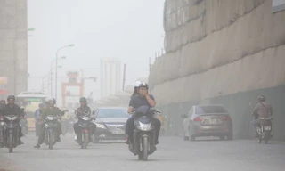 Ô nhiễm không khí nghiêm trọng khắp đồng bằng Bắc Bộ vào sáng và chiều tối.