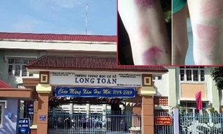 Trường THCS Long Đoàn, nơi xảy ra vụ việc