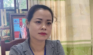 Bà Lan trả lời báo chí về sự việc