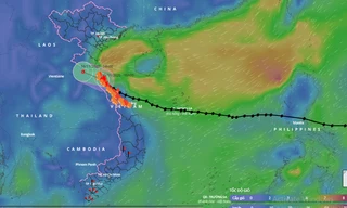 Bão số 13 đã suy yếu thành áp thấp nhiệt đới trong chiều nay.