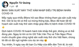 Ông Nguyễn Tử Quảng bật mí Bkav sản xuất máy thở xâm nhập