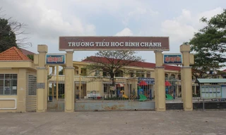 Trường tiểu học Bình Chánh - nơi xảy ra vụ việc.