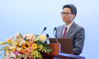 Phó thủ tướng Vũ Đức Đam phát biểu tại hội nghị.