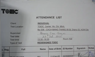 ĐH Luật TP.HCM: 3 trường hợp sử dụng bằng TOEIC giả