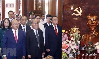 Chủ tịch nước dâng hương tưởng niệm Chủ tịch Hồ Chí Minh ở Nghệ An 