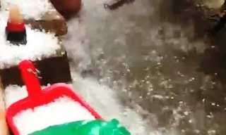 Mưa đá lớn chưa từng có ở Đà Lạt