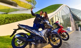 SYM tung côn tay 183 phân khối cạnh tranh Exciter 150