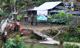 Cầu dân sinh kiên cố thôn Nà Dài sắp thành hiện thực