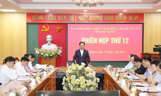 Thái Nguyên quyết không để xảy ra tham nhũng, tiêu cực khi sắp xếp bộ máy