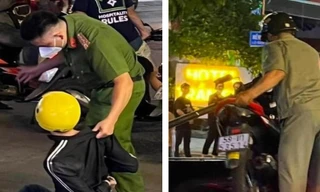 Hai cô gái dũng cảm truy đuổi, bắt giữ hai tên cướp trên phố