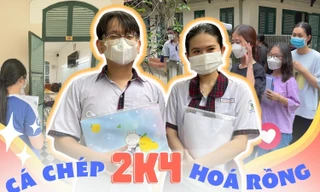 Thi tốt nghiệp THPT Quốc gia 2022: Đo nhiệt độ trước khi vào phòng thi, phụ huynh đội nắng tiếp sức 