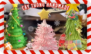 Không khí Giáng sinh ùa vào lớp học: Gen Z "bắt trend" làm cây thông handmade xinh xỉu!