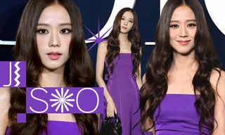 Không phải vô cớ Jisoo (BLACKPINK) chọn váy tím cho show Dior Thu Đông 2023