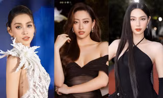 Nhan sắc của Hoa hậu Thùy Tiên, Lương Thùy Linh, Tiểu Vy chung một khung hình khiến khán giả ‘choáng ngợp’