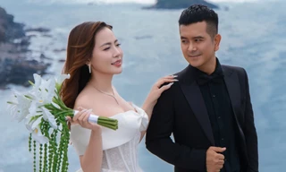 ‘Ngôi sao’ phim ‘Đất phương Nam’ Hùng Thuận khoe loạt ảnh cưới ngọt ngào bên vợ