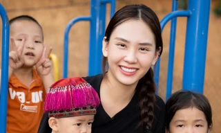 Hoa hậu Mai Phương tích cực đến các điểm trường khó khăn thực hiện chuỗi dự án nhân ái
