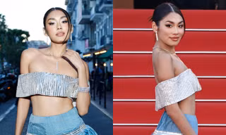 Á hậu Thảo Nhi Lê đẹp bất chấp ống kính của 'hung thần' Getty Images, tỏa sáng giữa 'rừng sao' tại Cannes 2024