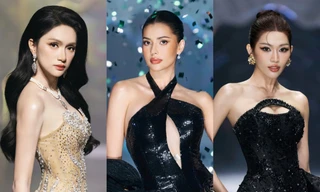 Á hậu 'Miss Universe' Anntonia Porsild catwalk đầy thần thái cùng dàn 'mỹ nhân' đình đám của showbiz Việt
