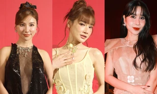 Vắng bóng Trường Giang, Nhã Phương diện outfit quyến rũ 'đọ sắc' với Lưu Hương Giang và Hạnh Sino