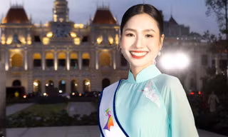 Hoa hậu Nguyễn Thanh Hà khoe sắc ngày 8/3, chia sẻ cảm xúc đặc biệt về tà áo dài Việt