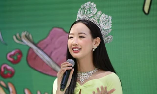 Tiếp tục xuất ngoại, Hoa hậu Bảo Ngọc được khen tinh tế khi làm điều này quảng bá ẩm thực Việt Nam