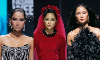 H’Hen Niê ‘biến hóa’ đa phong cách, liên tục đảm nhận vai trò vedette khuấy đảo sàn diễn thời trang