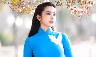 Hoa hậu Huỳnh Vy diện áo dài gây thương nhớ, làm đại sứ Chiến dịch Thanh niên tình nguyện Hè 2024