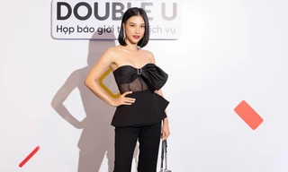 Á hậu Hoàng Oanh xuất hiện đầy sắc sảo, nói về chuyện chăm con với chồng cũ khiến netizen ngạc nhiên