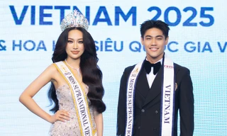 Hoa hậu Kỳ Duyên sánh đôi cùng 'nam vương' Hà Quang Trung đại diện Việt Nam thi nhan sắc quốc tế