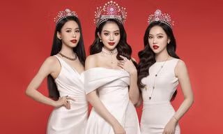 Sau tân trang nhan sắc, Hoa hậu Thanh Thủy khác biệt ra sao khi đọ sắc với hai Á hậu 