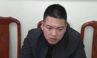 Lâm tại cơ quan công an. Ảnh: C.A