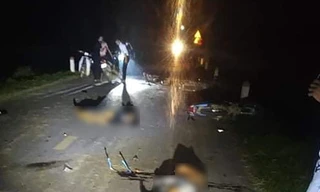 Hiện trường vụ tai nạn.