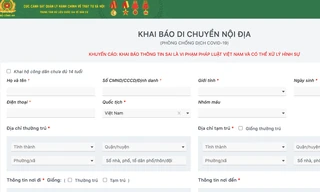 Trang thông tin phòng chống dịch COVID-19 của Bộ Công an.
