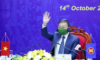 Đại tướng Tô Lâm, Bộ trưởng Bộ Công an, Trưởng đoàn của Việt Nam tham dự Hội nghị AMMD 7. Ảnh: N.B