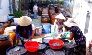 Nghề làm nước mắm Nam Ô Ảnh: Giang Thanh